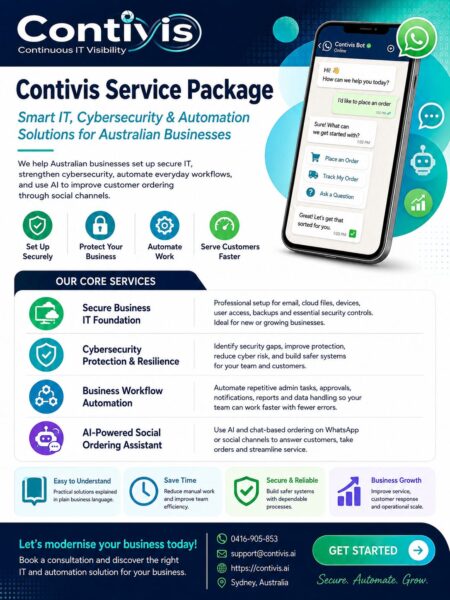 Contivis - Smart IT, Cyberseucrity & Automation Soluations for Australian Business 澳洲企業嘅智能 IT、網絡安全及自動化解決方案